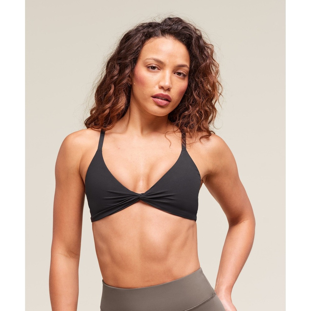 Gymshark Twist Front Bralette Womens Small Black New With Tags